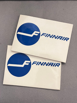 Finnair kirjepaperikansiot, 2kpl, 1970 -luvulta