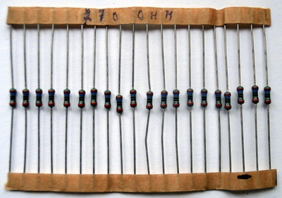 270 Ohm 1% Vastuksia 20 kpl