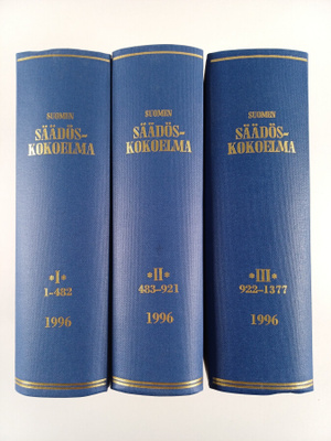 Suomen säädöskokoelma 1996 1-3