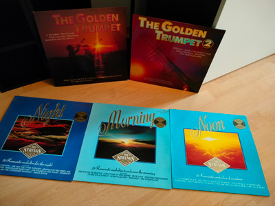 6 LP:n setti. Kultaiset Trumpetit + Jörgen Petersen+Romantti