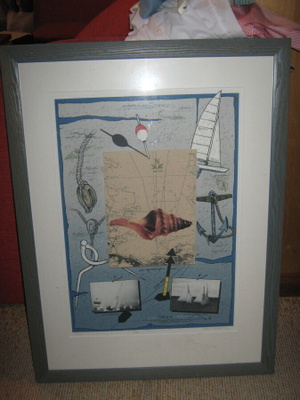 Taulu - Raimo Kanerva : Serigrafi Kapteenin Pöytä 81x61cm