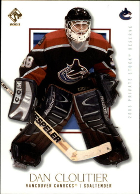 2002-03 Private Stock Reserve #95 Dan Cloutier