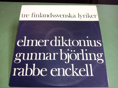LP :  TRE FINLANDSSVENSKA LYRIKER ( SIS POSTIKULU