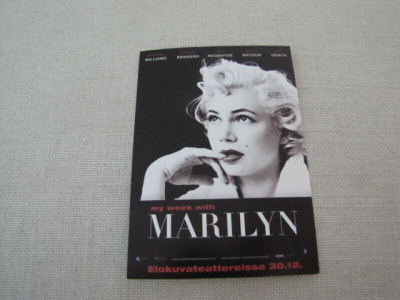 My week with Marilyn monroe mainos postikortti 2011