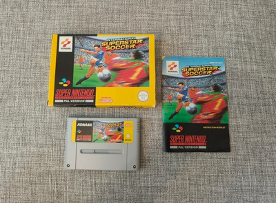SNES: International Superstar Soccer (CIB, SCN, Suomiohjeet)