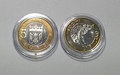 Suomi 5 € 2010 Varsinais - Suomi , Ruskon kousa