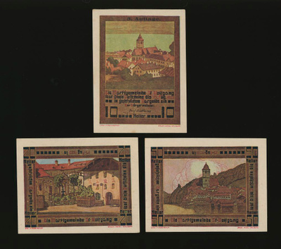 Itävalta 10, 20, 50 Heller, Sankt Wolfgang 1920