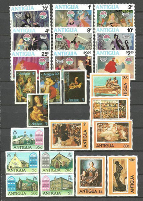 ANTIGUA Karibia suuri levyllinen postituoreita - sarjoja **