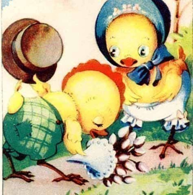 RAMSTEDT / Tipuherra tuo pajunkissoja neidille. 1940-l.