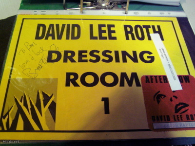 DAVID LEE ROTH BACKSTAGE PASSI NIMMARILLA