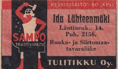 Helsinki, Ida Lähteenmäki, Läntinenk. 14   Sampo   3/5