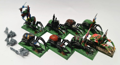 WHFB - 8kpl Forest Goblin Spider Riders [F69]