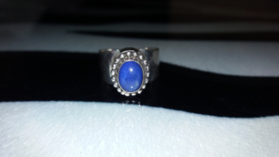 Hopea lapis lazuli kivi sormus 925