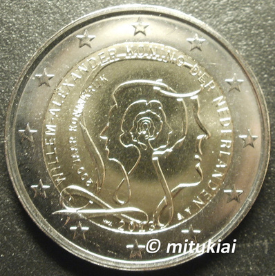 Hollanti 2 euro 2013 juhlaraha Willem I, UNC