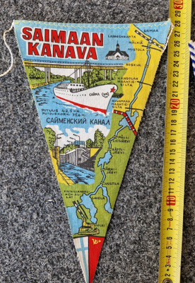 Saimaan kanava vintage iso matkailuviiri