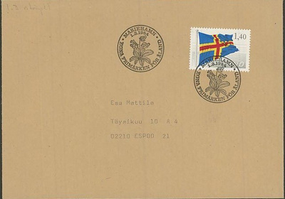 1984 lippu 1,40mk FDC