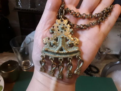 VANHA PRONSSINEN KALEVALA KORU . Kaulakoru / KÄÄTY.