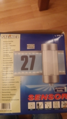 Numerovalaisin Led Steinel L270S tunnistevalaisin.