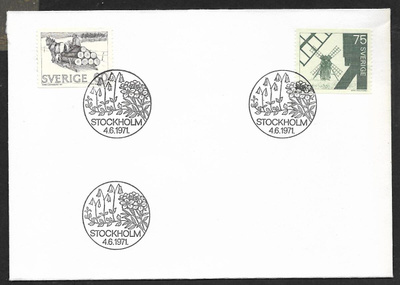 Ruotsi - Ölandska väderkvarnar / Små.FDC 1971 (Fac. 729-730)