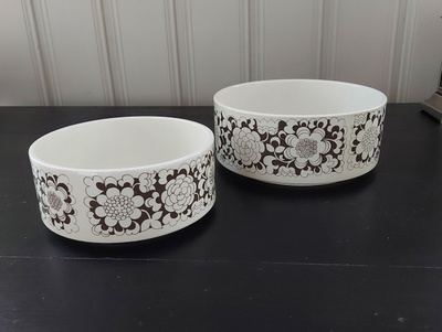 Arabia Gardenia kulhot, 15,5cm ja19cm