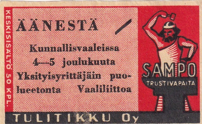 ÄÄNESTÄ. Yksityisyrittäjäin puolueetonta Vaalilittoa  7/13