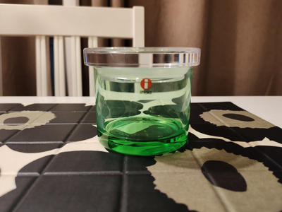 Iittala Jars lasipurkki 2005, Omenanvihreä, 80 mm