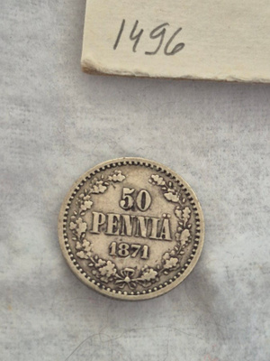50 penniä 1871, Suomi