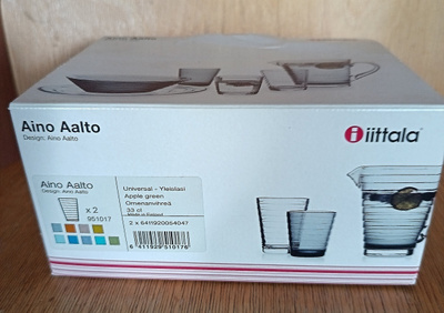 Iittala Aino Aalto Omenanvihreät juomalasit 33cl- (2kpl:tta)