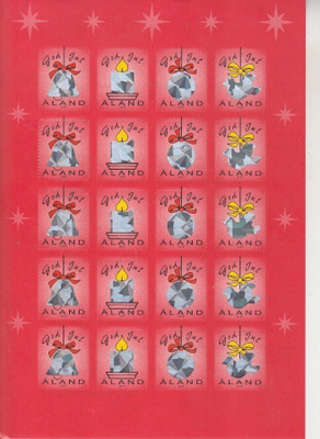 Åland 2000  Joulumerkkien arkki
