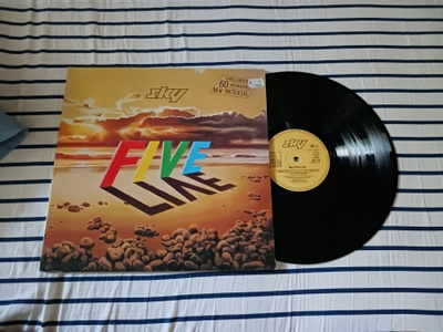 Sky – Sky Five Live 2lp orig 1983 Acoustic, Prog Rock hieno