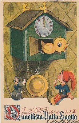 1942. Postikortti, Uusi vuosi. Vanha kortti.