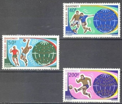 (S0034) DAHOMEY, 1970 (World Football Cup, Mexico). MNH**