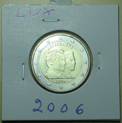 2006 Luxembourg 2€ Guillaume kulkematon