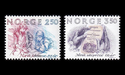 Norja 911-2 ** Viikkolehdet 150v (1984)