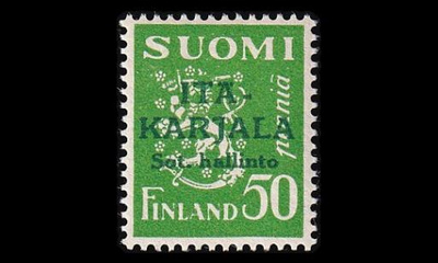 IK_8 ** Itä-Karjala 50p Vihreä lisäp (1941)
