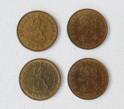 50 Penniä: 1963, -65, -66 ja -67