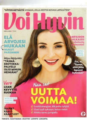 Voi Hyvin n:o 6 2016 Miina Äkkijyrkkä. Heini Turunen. Anja E