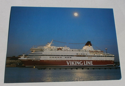 m/s Cinderella kuutamolla, laivaleima + Navire Helsinki 1992