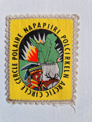 Napapiiri vintage kangasmerkki