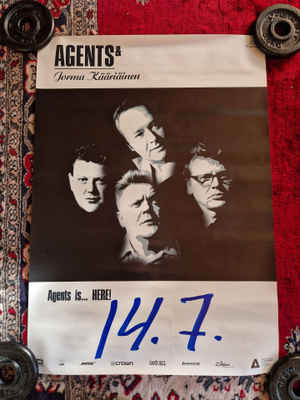 Agents & The Jorma Kääriäinen Keikkajuliste
