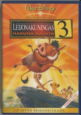 Disney'n LEIJONAKUNINGAS 3: HAKUNA MATATA – Suomi 2-DVD 2004