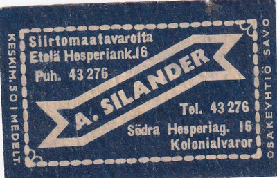 Helsinki, A. Silander 5/3