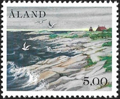 Åland 1985 Yleism Ahvenanmaan luonto 5,00 mk ** LaPe 012