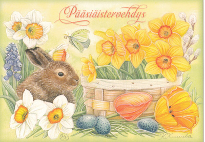 Postikortti Pääsiäinen