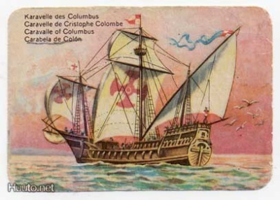 LAIVANELKKU / Kolumbialainen caravelle. 1900-l:n alku.