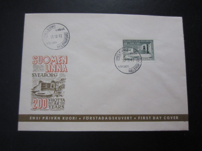 FDC 1948 Suomenlinna 300 vuotta