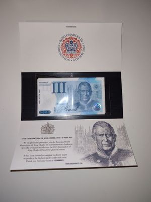Muistoseteli, Kuningas Charles III