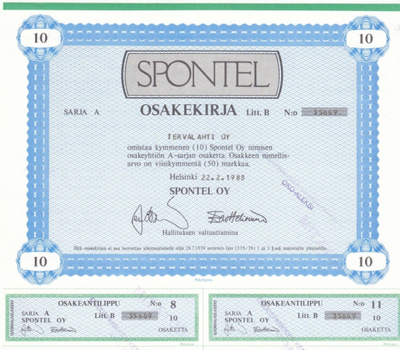 OKK 1988 Spontel Oy, Helsinki (Tamro)