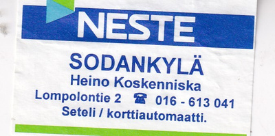 Sodankylä, NESTE, Heino Koskenniska   1/15