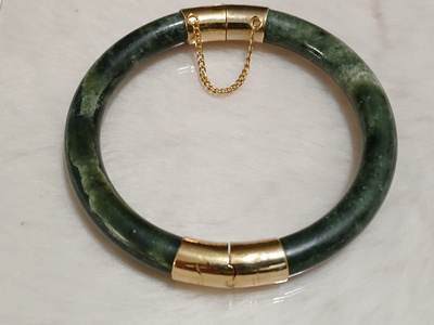 Vintage Jade kivi rannekoru rannerengas